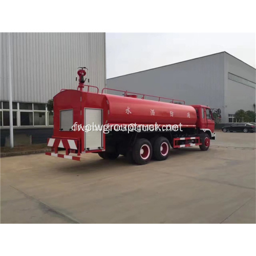 Camion de pompier de réservoir d&#39;eau diesel Dongfeng 6x4